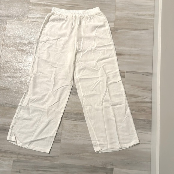 White beach pants Size Meduim - Picture 1 of 3
